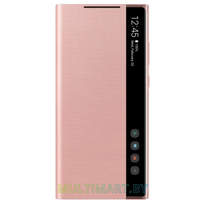 Чехол Samsung Smart Clear View Cover для Galaxy Note 20 (бронзовый)